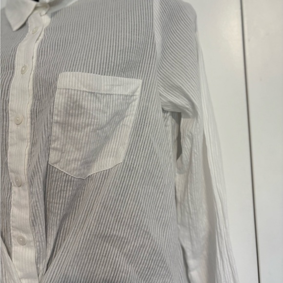 Heartloom The Paige Shirt Whit Collard Long Sleeve Button Cotton Down Size Small - Picture 6 of 11